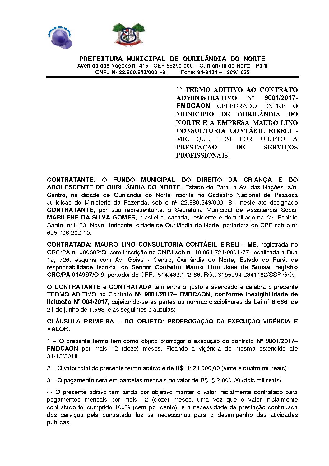 Modelo De Termo Aditivo De Contrato